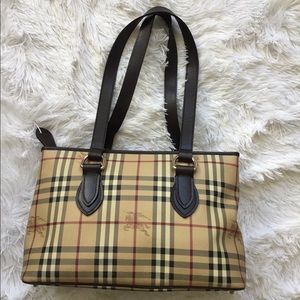 Burberry Check Tote Bag